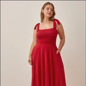 Reformation Edita Dress Lipstick Size L NWT